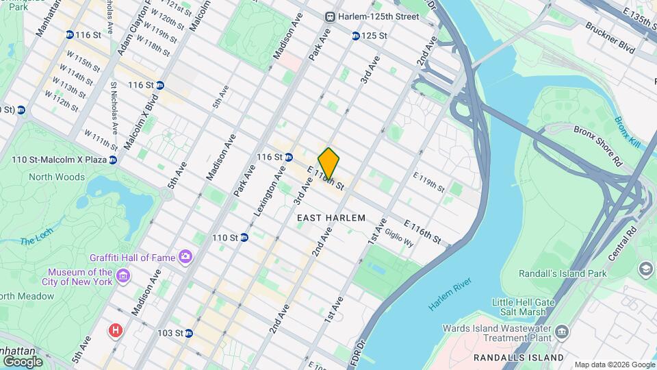 226 E 116th St, Unit 20 Map and Location Details