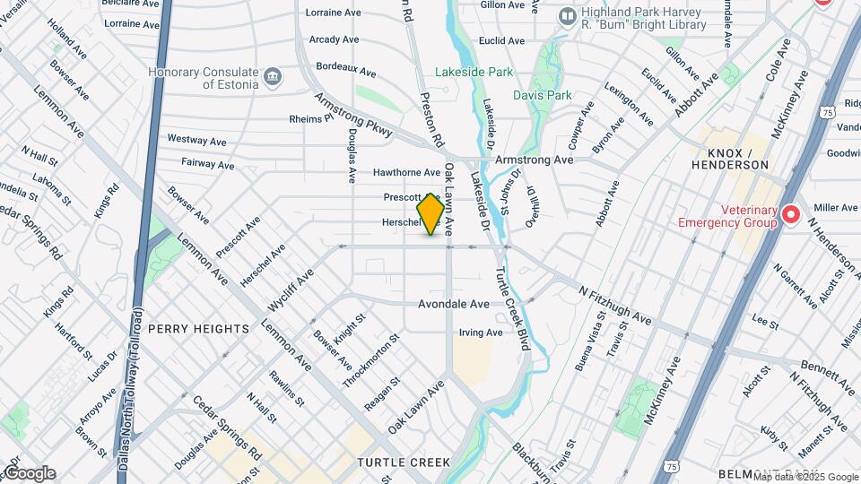 4227 Wycliff Ave Map and Location Details