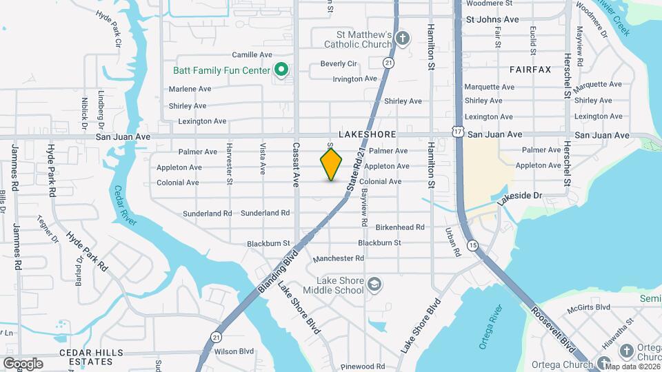 4762 Colonial Ave Map and Location Details