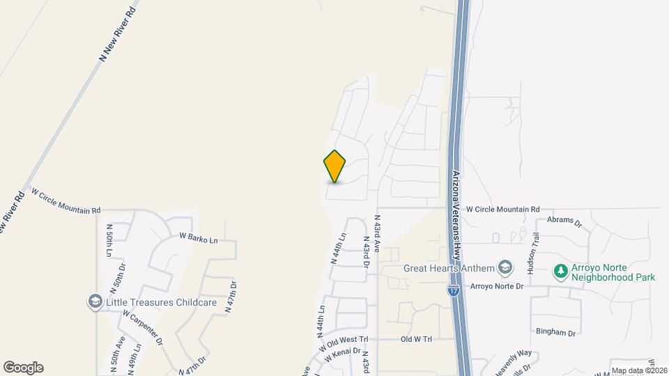 4423 W Acorn Valley Trail Map and Location Details