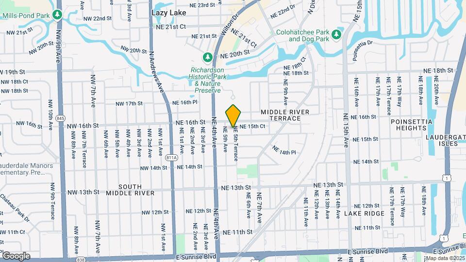 1517 NE 5th Ter Map and Location Details