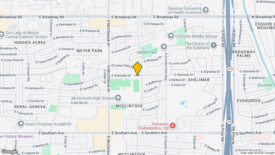 1885 E Alameda Dr Map and Location Details