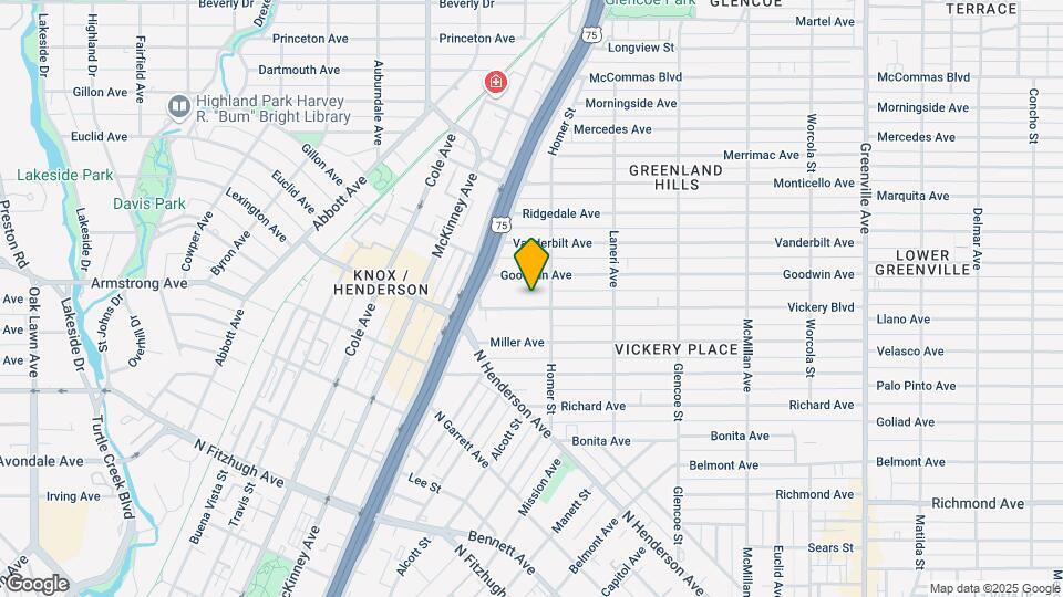 5135 Vickery Blvd Map and Location Details
