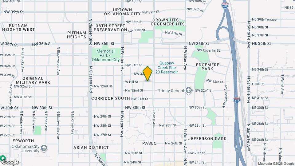 814 W Hill St Map and Location Details