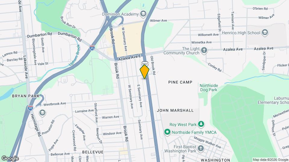 4822 Chamberlayne Ave Map and Location Details