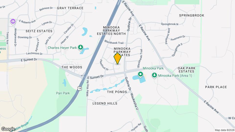 1410 Fleetfoot Dr Mapa y Detalles de la Ubicación
