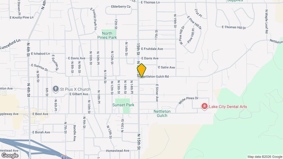 1508 E Nettleton Gulch Rd Map and Location Details