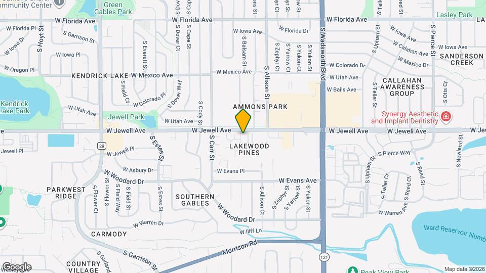 1906 S Balsam St, Unit Townhouse Map and Location Details