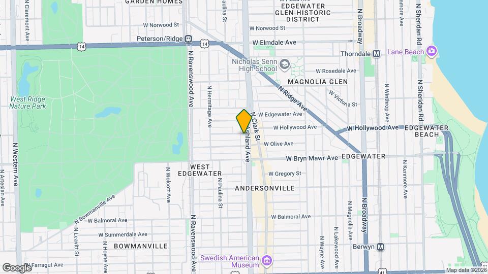 5646 N Ashland Ave Map and Location Details