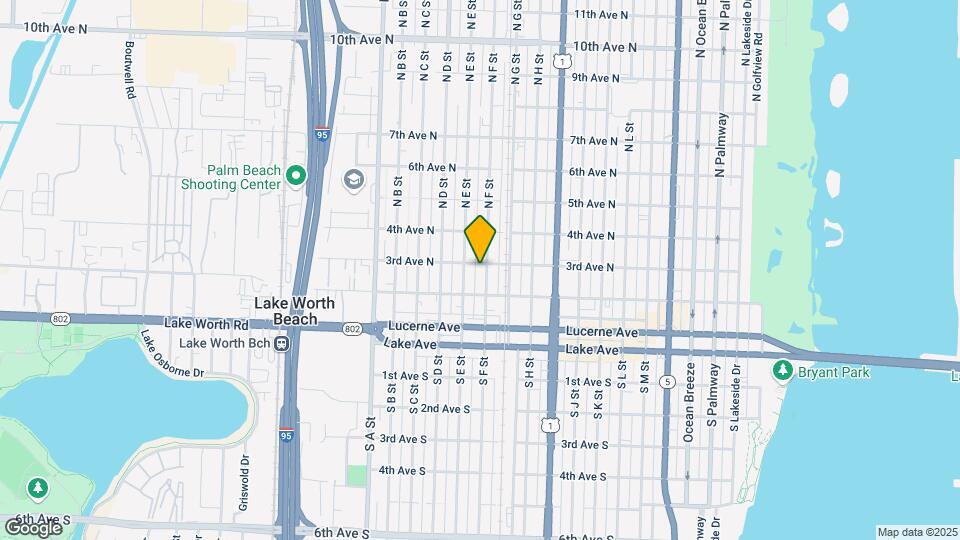 225 N F St, Unit Back Unit Map and Location Details