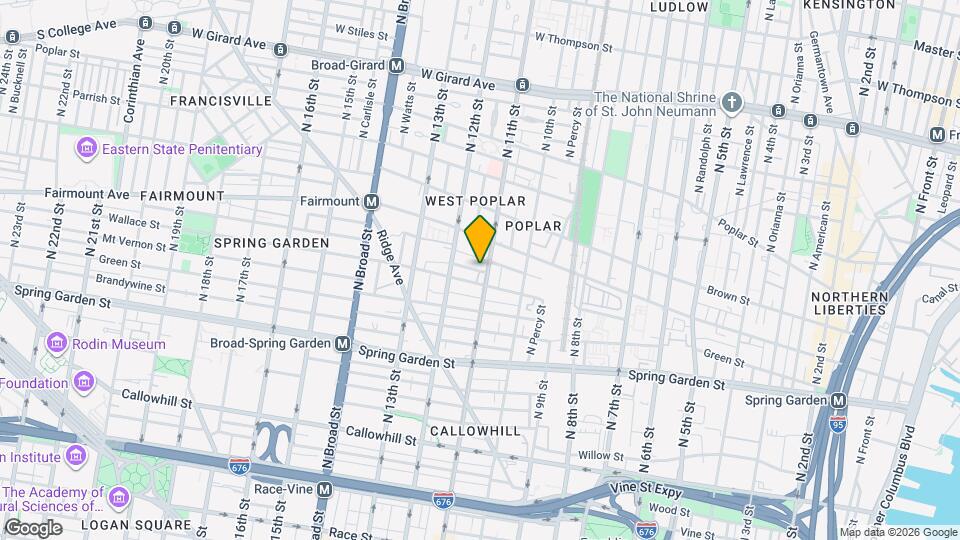 1250 North St Map and Location Details