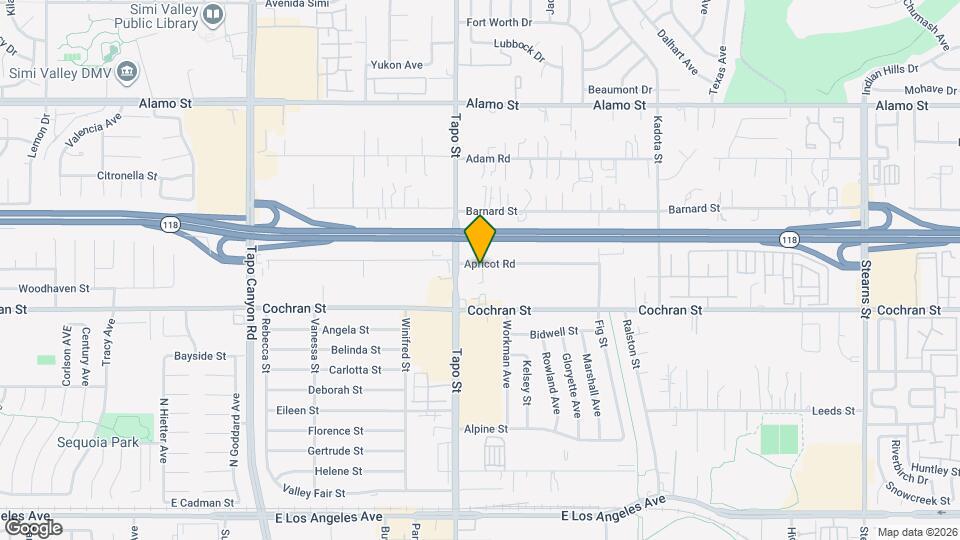 4434 Apricot Rd, Unit F Mapa y Detalles de la Ubicación