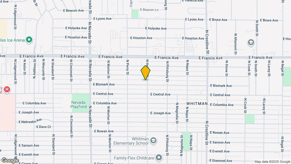 1529 E Bismark Ave Mapa y Detalles de la Ubicación