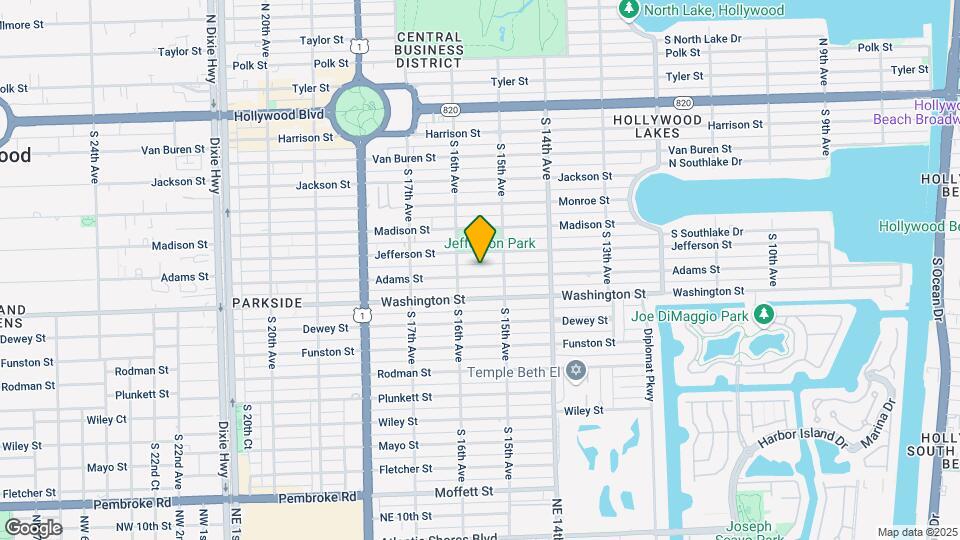 1533 Adams St Map and Location Details