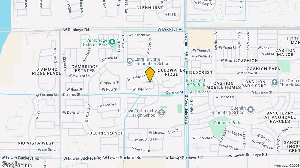 11759 W Apache St Mapa y Detalles de la Ubicación