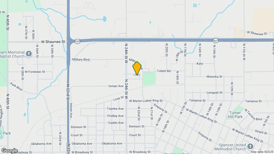 2208 Wewoka St Map and Location Details