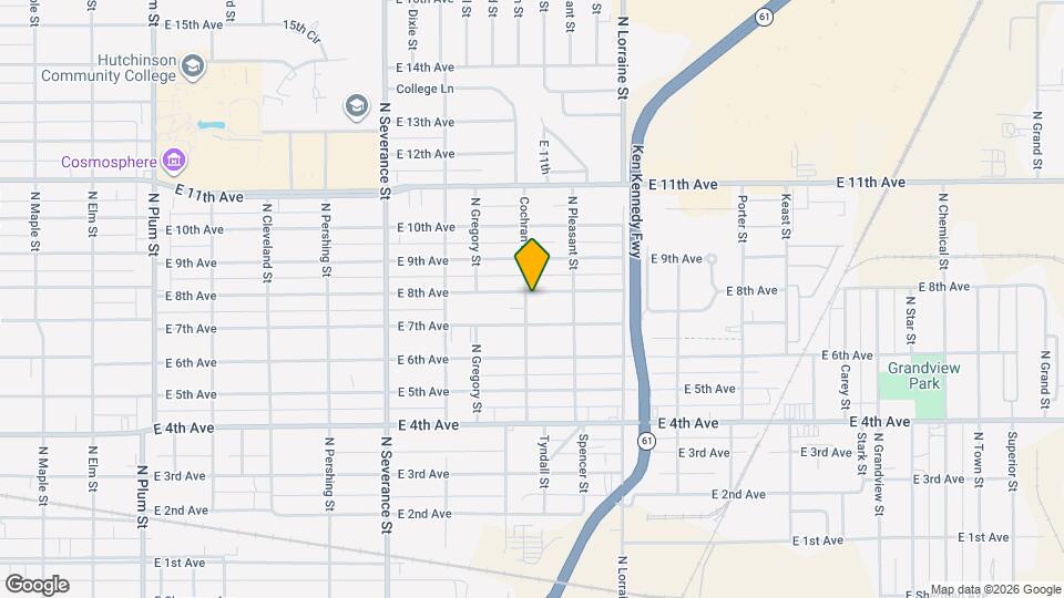 1201 E 8th Ave Map and Location Details