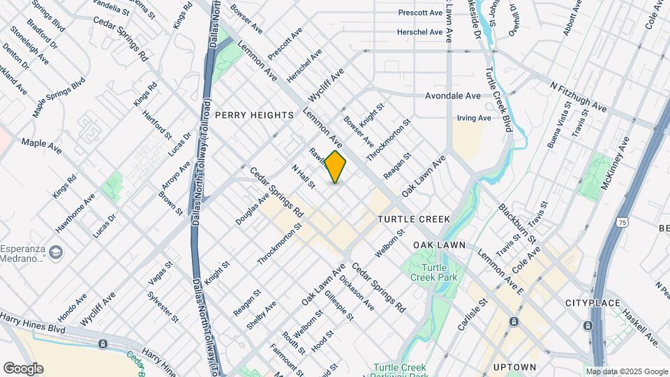3319-3321 Throckmorton Street Mapa y Detalles de la Ubicación