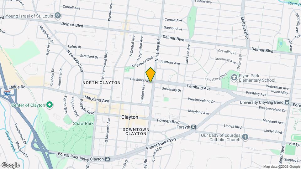 155 N Hanley Rd Map and Location Details