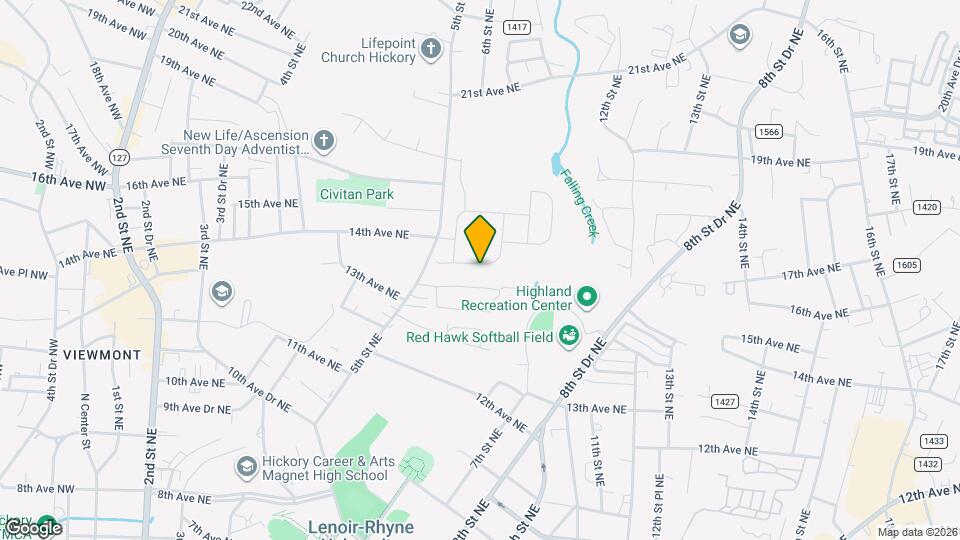 608 13th Ave Dr NE Map and Location Details