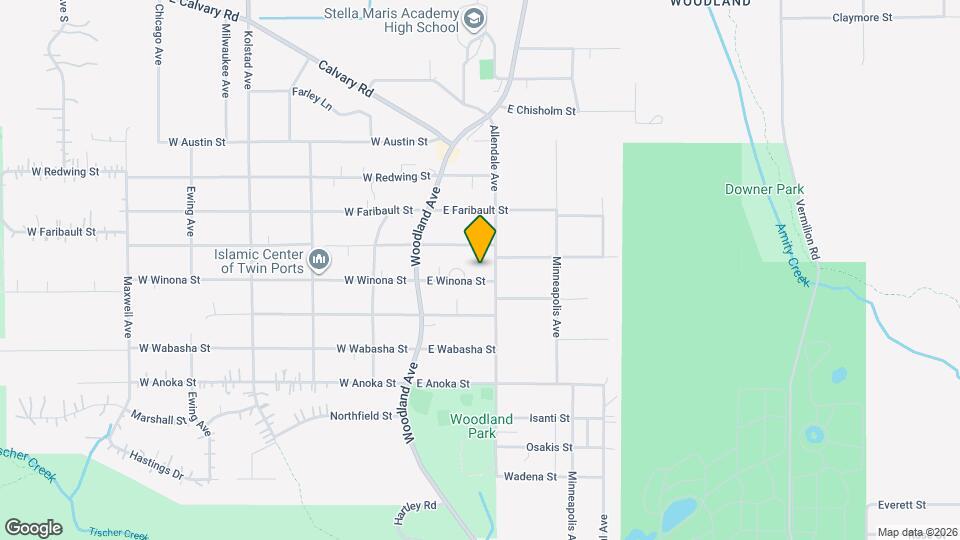 123 E Winona St Map and Location Details