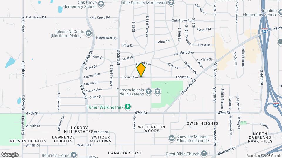 5129 Locust Ave Map and Location Details