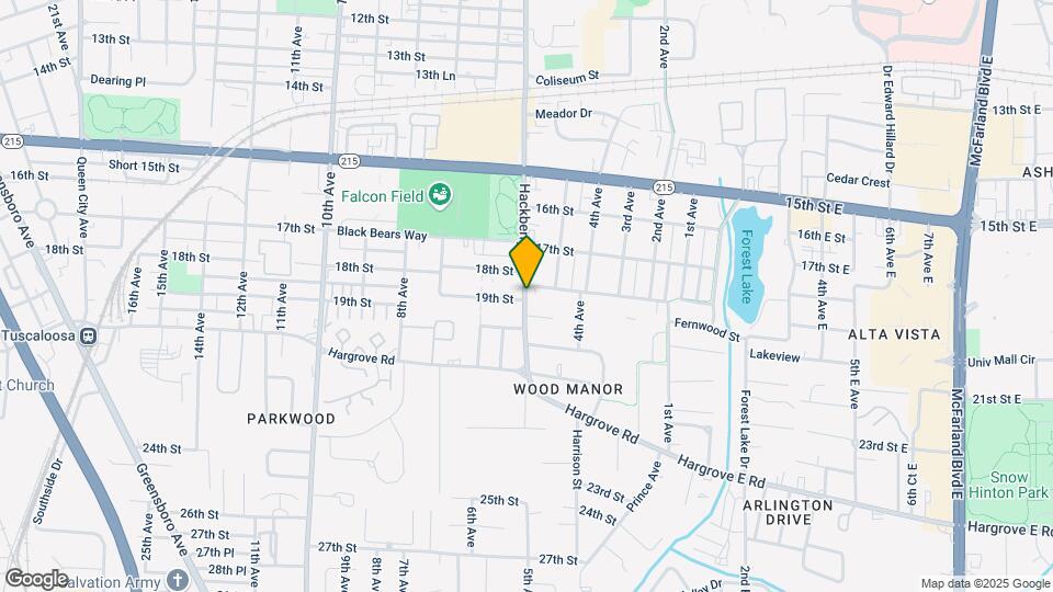 1813 Hackberry Ln Map and Location Details