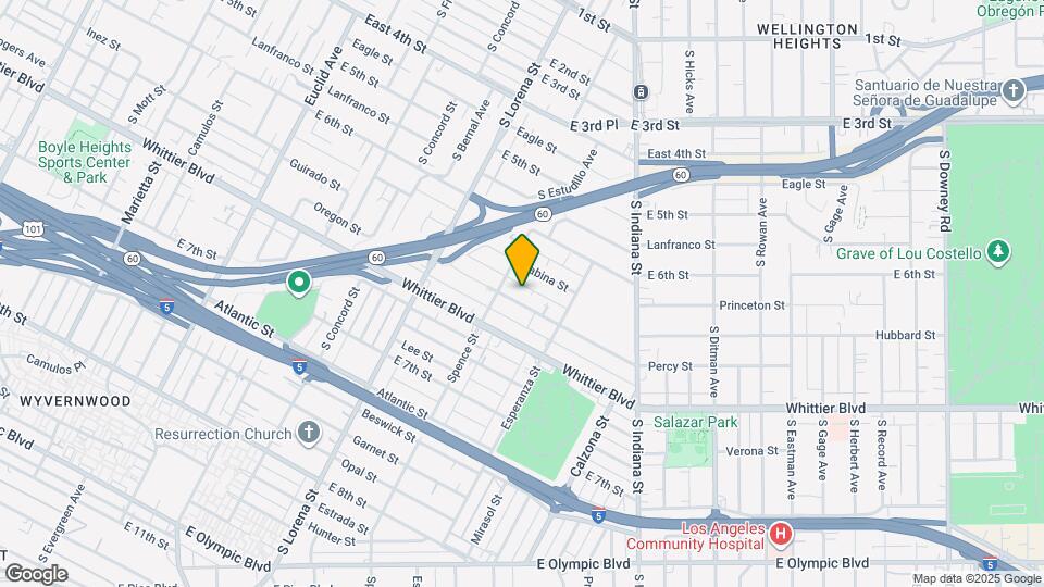 3525 Percy St Map and Location Details