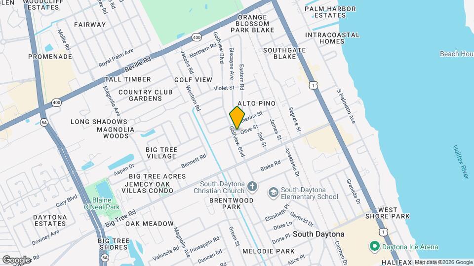 630 Olive St Map and Location Details