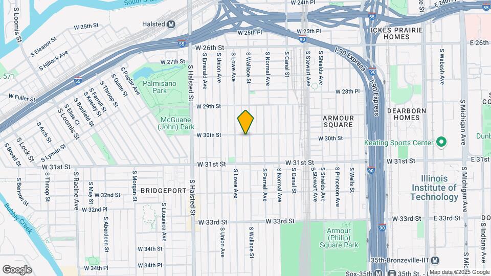 3004 S Wallace St Map and Location Details