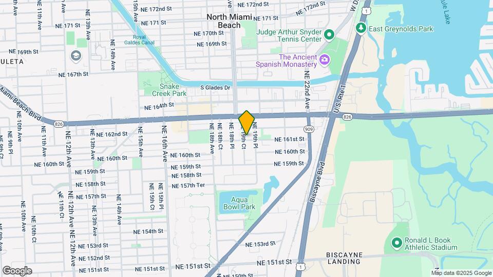 16103 NE 19th Ct Map and Location Details