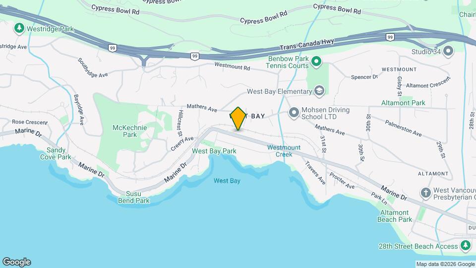 3361 Marine Dr Map and Location Details