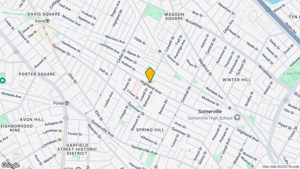 215 Highland Ave Mapa y Detalles de la Ubicación