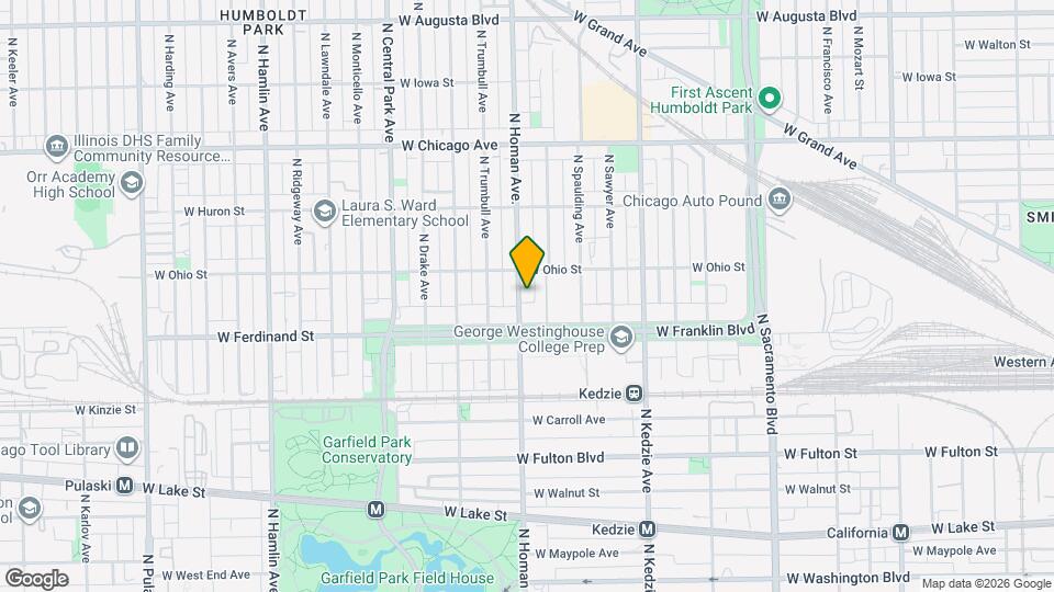 525-527 N Homan Ave., Unit 525-2s Mapa y Detalles de la Ubicación