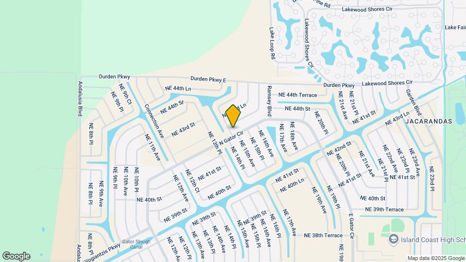 1401 N Gator Cir Map and Location Details