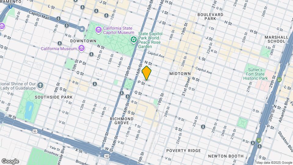 1701 P St, Unit A -Downstairs Map and Location Details