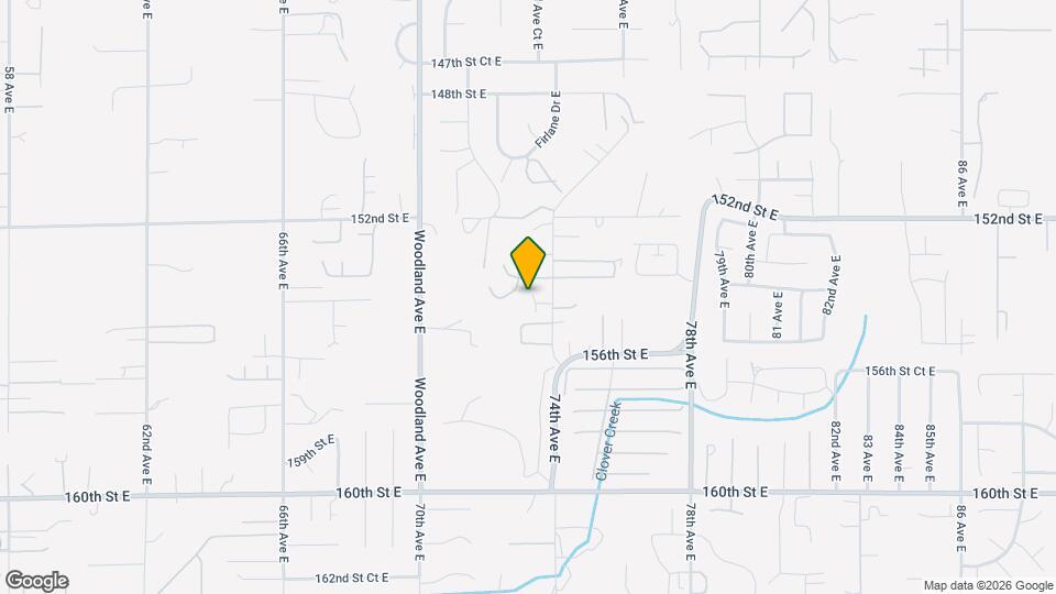 15416 74th Ave E Map and Location Details