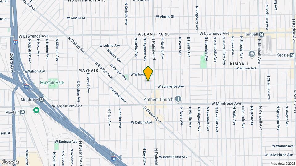 4521 N Keystone Ave Map and Location Details
