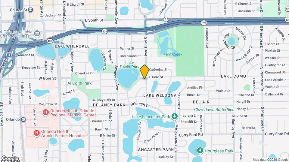 910 S Mills Ave Map and Location Details