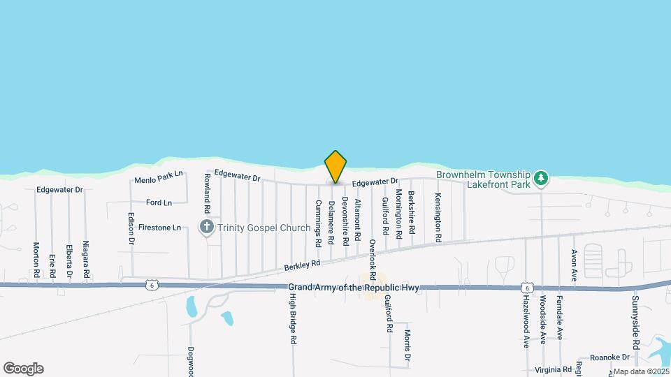 3765 Edgewater Dr Map and Location Details