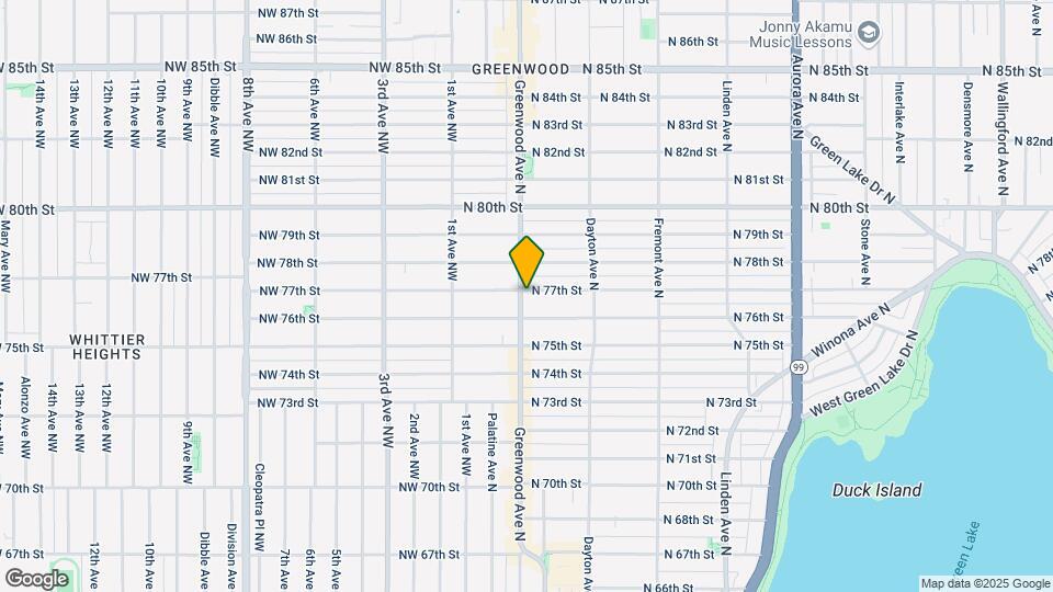 7618 Greenwood Ave N Map and Location Details