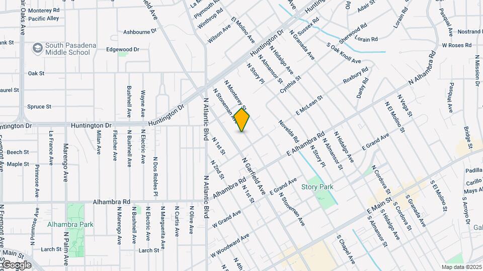 827 N Stoneman Ave Map and Location Details
