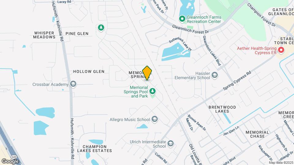 18007 Melissa Springs Dr Mapa y Detalles de la Ubicación