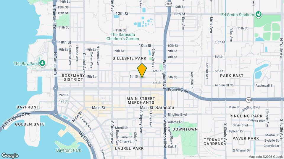 424 N Osprey Ave, Unit 424 Map and Location Details