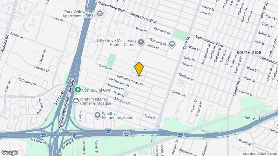 3629 Corder St Map and Location Details