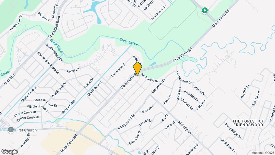 2304 Evergreen Dr Map and Location Details