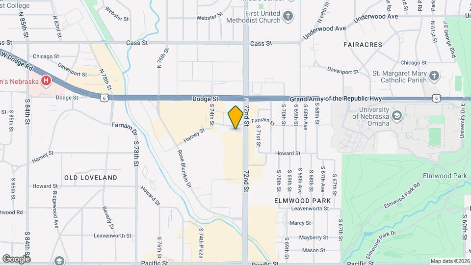 72nd & Farnam Mapa y Detalles de la Ubicación