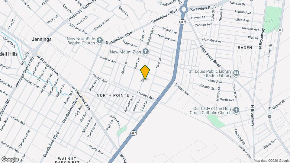 8548 Drury Ln Map and Location Details