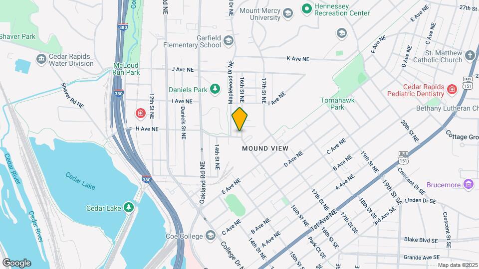 903 16th St NE Map and Location Details