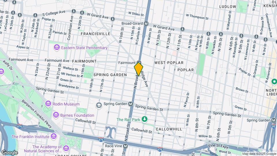 655 N Broad St Map and Location Details